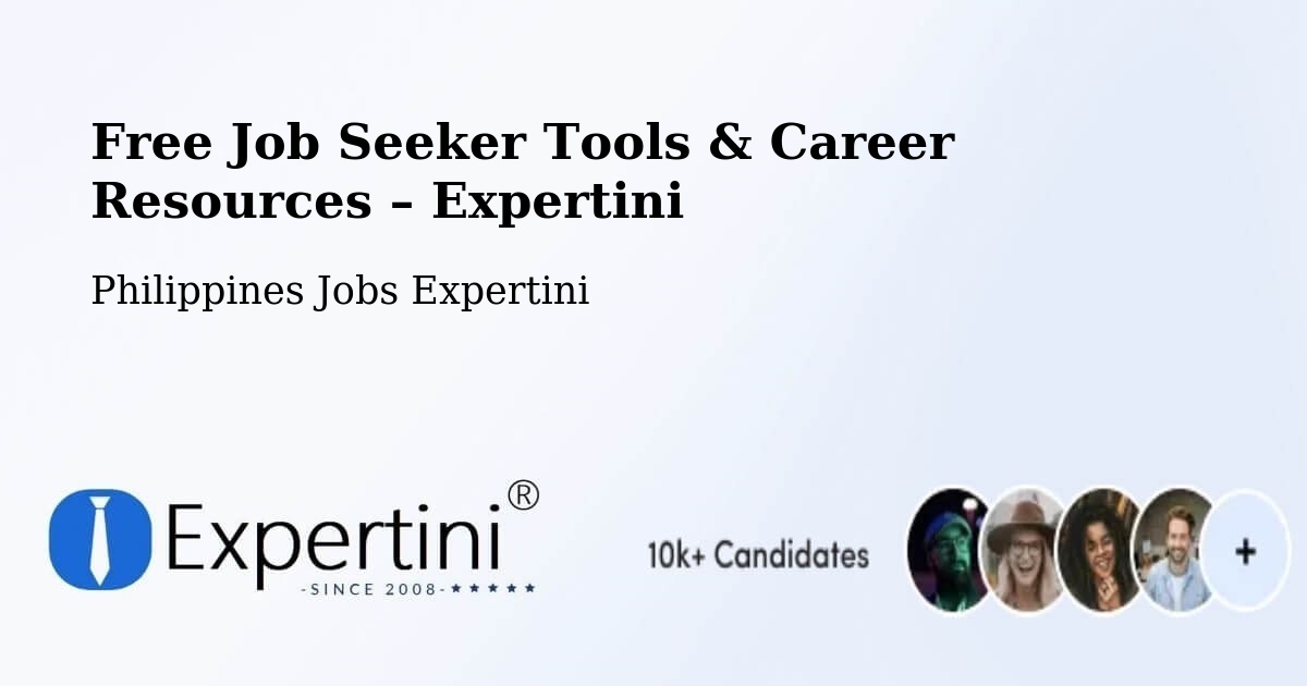 Free Job Seeker Tools & Career Resources – Atimonan - Atimonan, Philippines Jobs Expertini